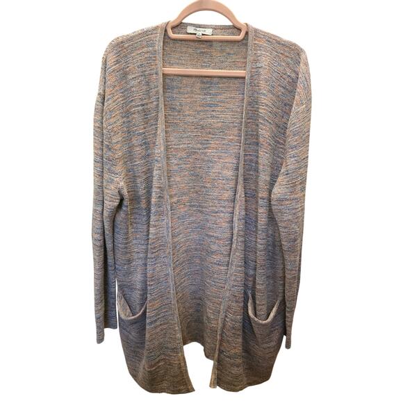 Madewell Summer Ryder Marled Multicolored Open Front Cardigan Size Medium EUC - Picture 3 of 7